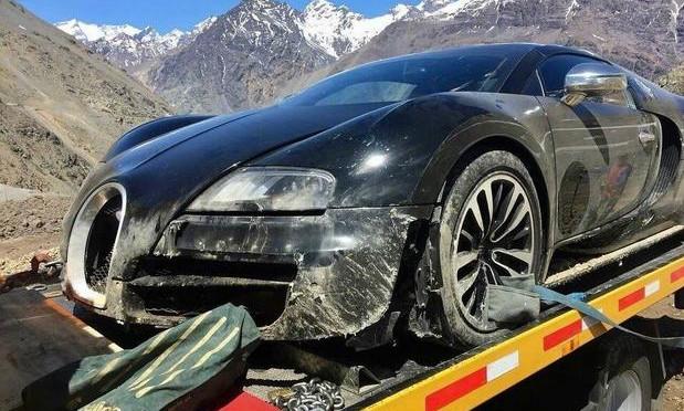 布加迪兴冲冲溜进山区逛了一圈,可因为一件蠢事,100万没了