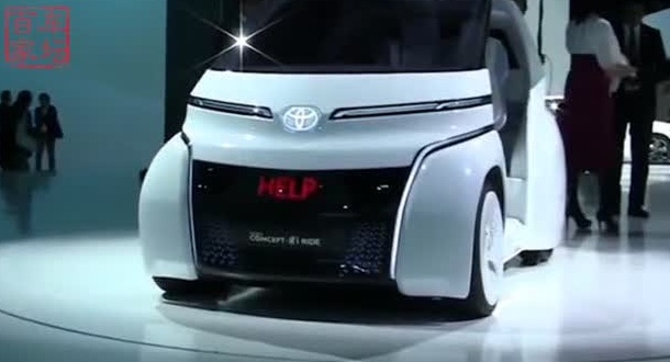 没有方向盘的纯电动车——丰田CONCEPT-爱i Ride纯电动概念车来...