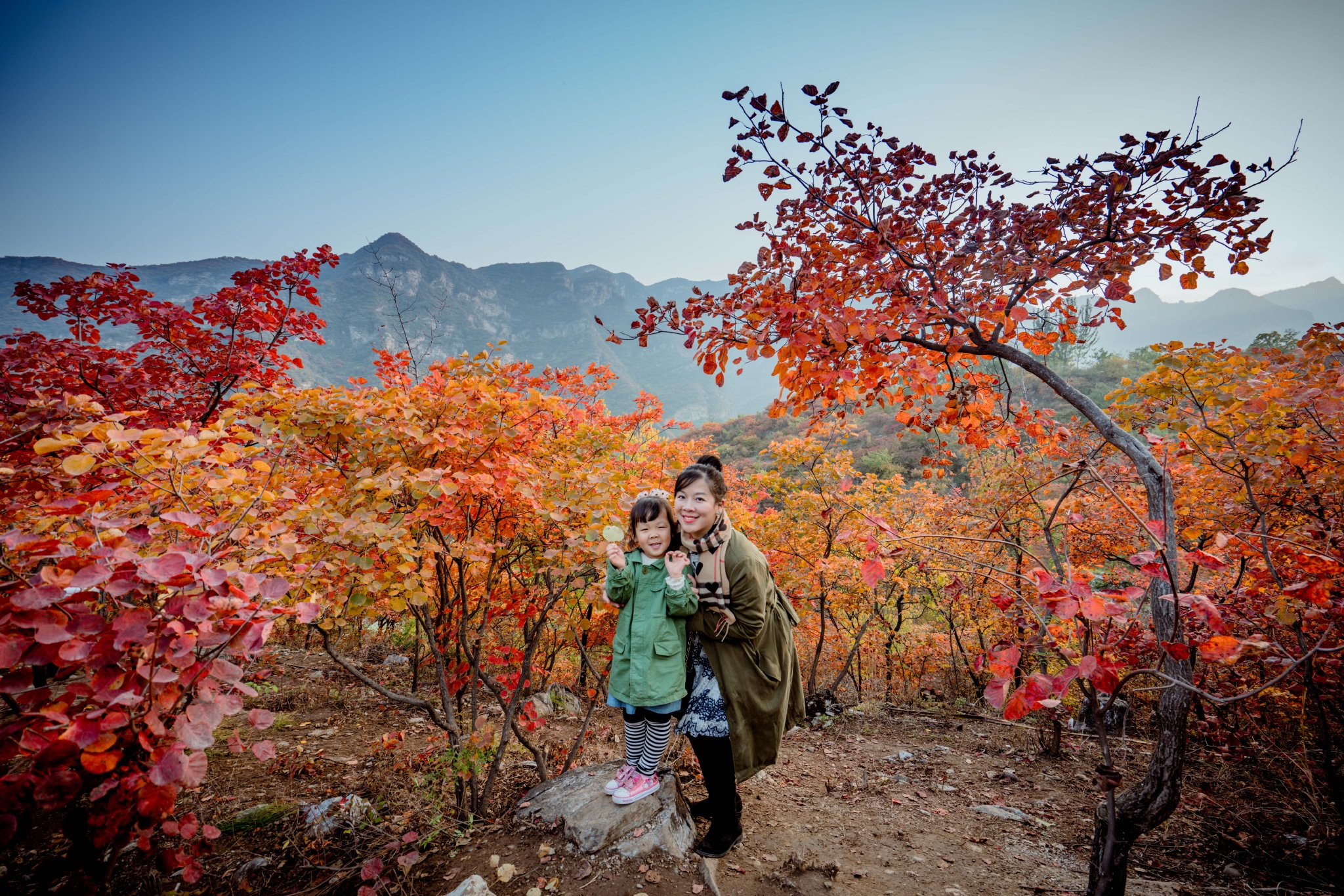 京郊赏枫就在坡峰岭，入住云上石屋享受亲子慢生活