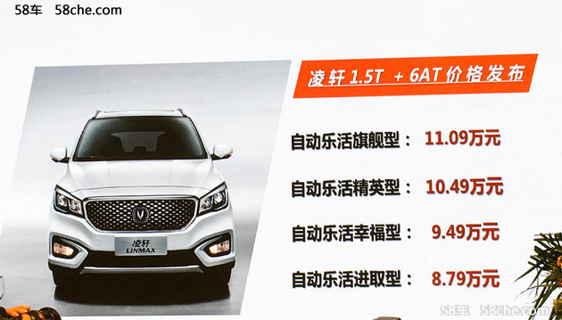 长安凌轩1.5T+6AT上市 售价x.xx-xx.xx万