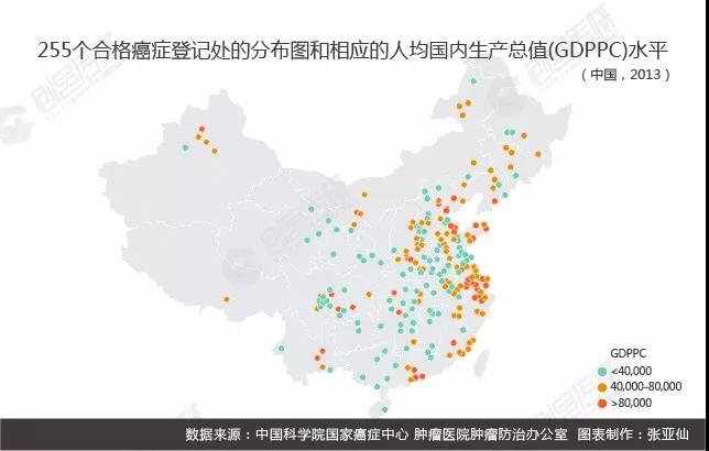 癌症与GDP关系图谱,你在的地区容易得什么癌