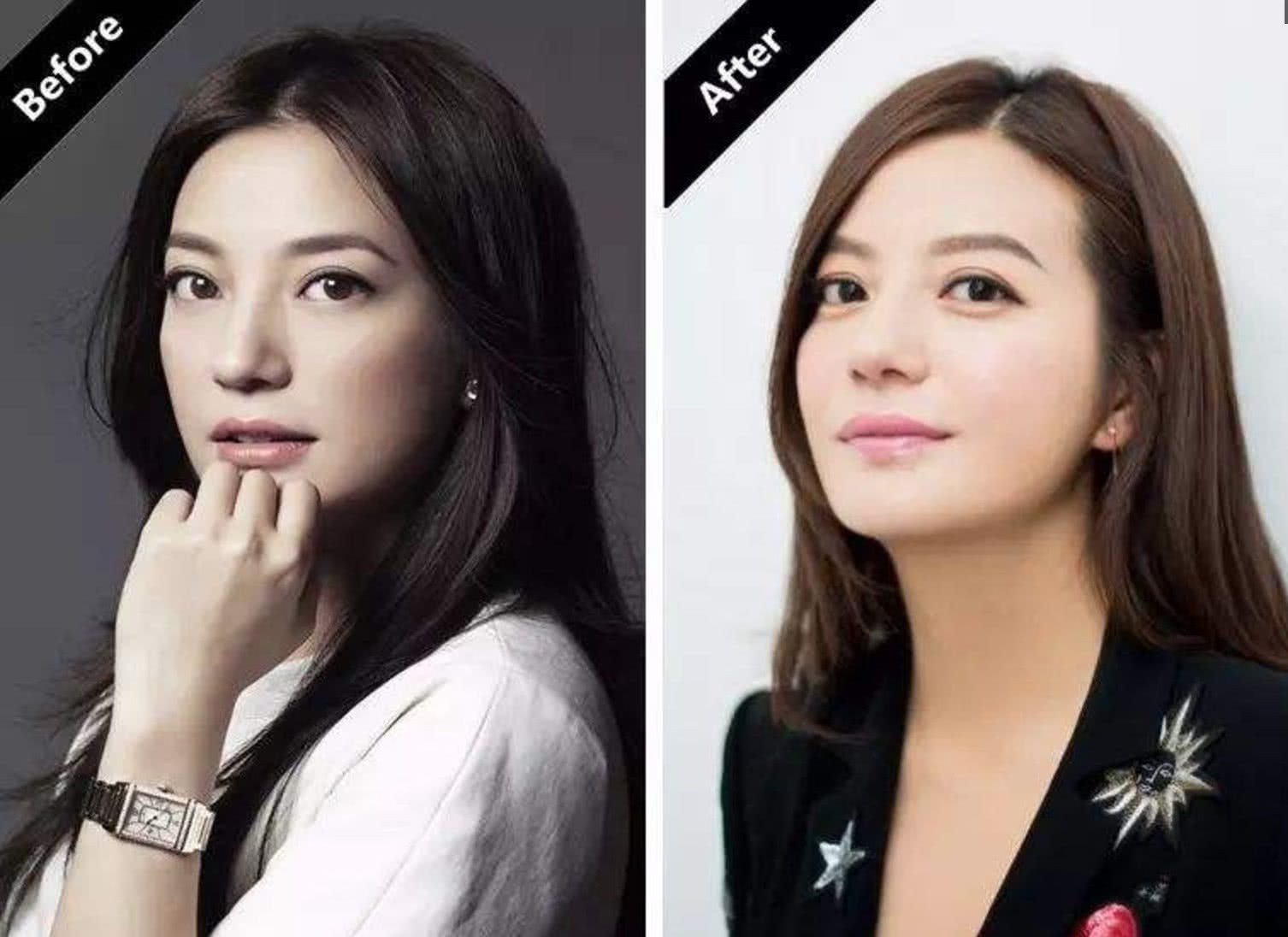 当红女星没了卧蚕后，黎姿太诡异，赵丽颖变路人，杨幂变网红