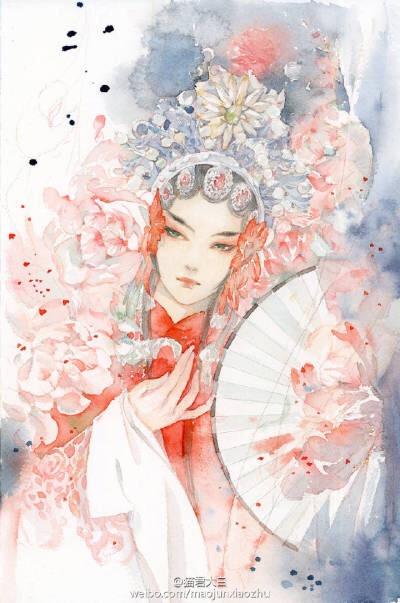 三尺红台万事入歌吹——动漫古风京剧花旦头像,壁纸欣赏