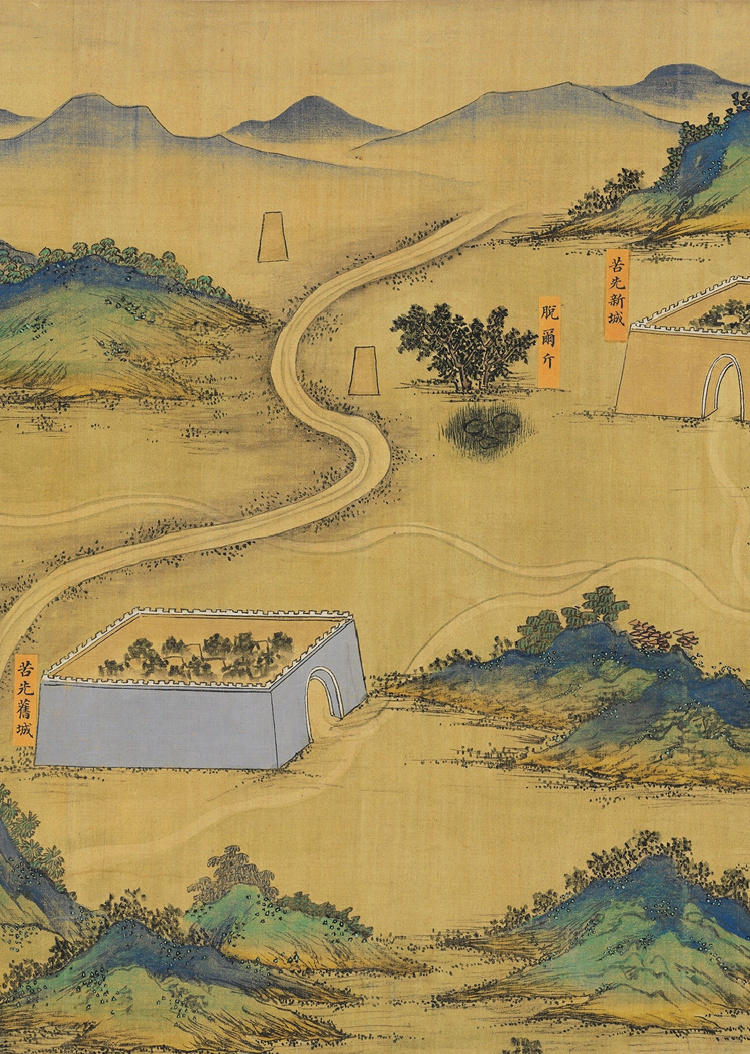 【烟云江湖】烟笼嘉峪碧岧峣, 影拂昆仑万里遥-《丝路山水画卷》碎片