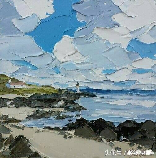 很“贵”的画 MatthewSnowden 刮刀油画作品-华卿画室