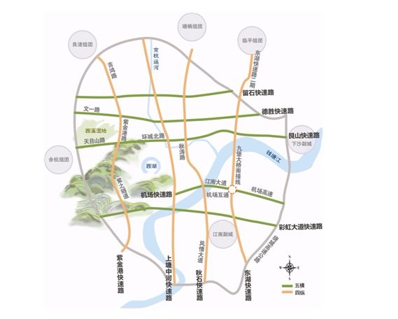 最新曝光杭州中环柯桥段细节公布高架互通口确定