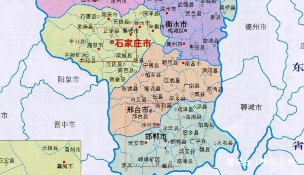 河北省的邢台和邯郸分家之前,邯郸市为何能够管理28个