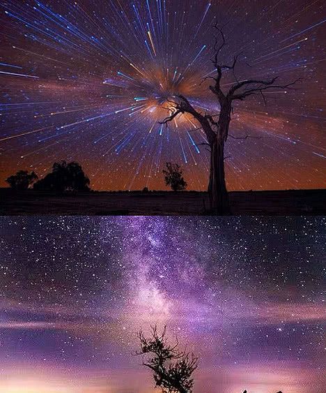 星空·唯美·治愈背景图:"坚持一下,这世间的温柔在等