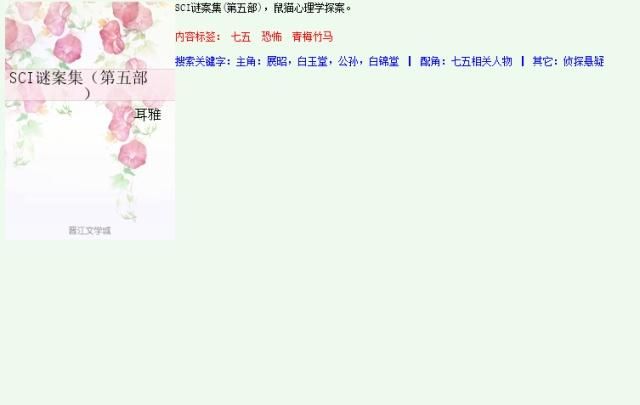 四部耽美解谜破案小说，你都看过吗？