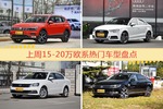 15-20万欧系车型上周热度排行揭晓，途观领跑