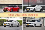 一周15-20万三厢车型热度排行出炉，凯美瑞夺冠