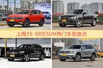 35-50万SUV车型上周热度排行揭晓，途观领跑