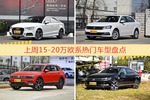 一周15-20万欧系车型热度排行出炉，奥迪A3夺冠