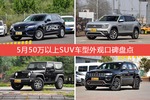 5月50万以上SUV车型外观口碑数据揭晓，大家偏爱哪些车？