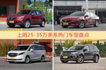 25-35万美系车型上周热度排行揭晓，昂科威领跑
