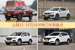 一周11-15万SUV车型热度排行出炉，逍客夺冠
