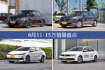 轩逸/朗逸等6月11-15万车型销量汇总