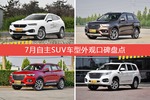 7月自主SUV车型外观口碑数据揭晓，大家偏爱哪些车？