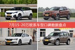 7月15-20万欧系车型口碑排行出炉，标致5008夺冠