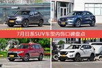 冠道/马自达CX-4等，7月日系SUV车型内饰口碑汇总