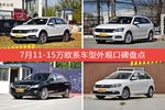7月11-15万欧系车型外观口碑数据揭晓，大家偏爱哪些车？