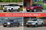标致5008/昂科威等，8月25-35万SUV车型内饰口碑汇总