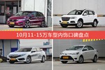 10月11-15万车型内饰口碑数据揭晓，大家偏爱哪些车？