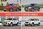 10月8-11万SUV车型外观口碑数据揭晓，大家偏爱哪些车？