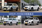 比亚迪唐新能源/比亚迪宋新能源等10月20-25万自主车型销量汇总
