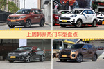 韩系车型上周热度排行揭晓，智跑领跑
