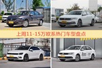 一周11-15万欧系车型热度排行出炉，朗逸夺冠