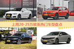20-25万欧系车型上周热度排行揭晓，奥迪A3领跑