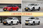 一周热度排行：丰田旗下车型中凯美瑞、RAV4荣放、汉兰达位列三甲