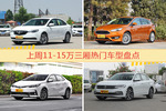 一周11-15万三厢车型热度排行出炉，英朗夺冠