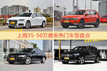 35-50万德系车型上周热度排行揭晓，奥迪A4L领跑