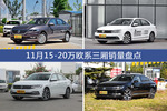 11月15-20万欧系三厢车型销量数据揭晓，用户愿意为哪些车买单？