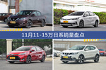 轩逸/卡罗拉等11月11-15万日系车型销量汇总