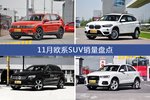 途观/宝马X1等11月欧系SUV车型销量汇总