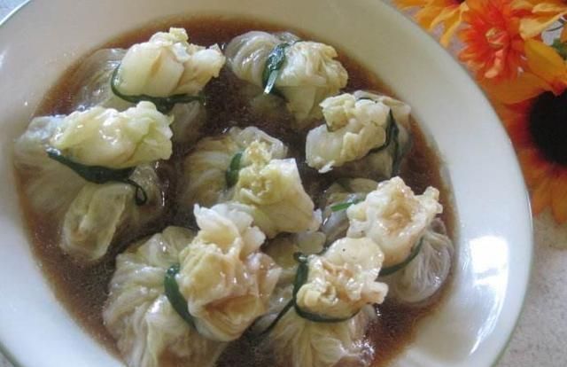 虾球v虾球:包子猪肉包,川汁烧蚝油,全家福,捞水东白菜鲜虾美食图片