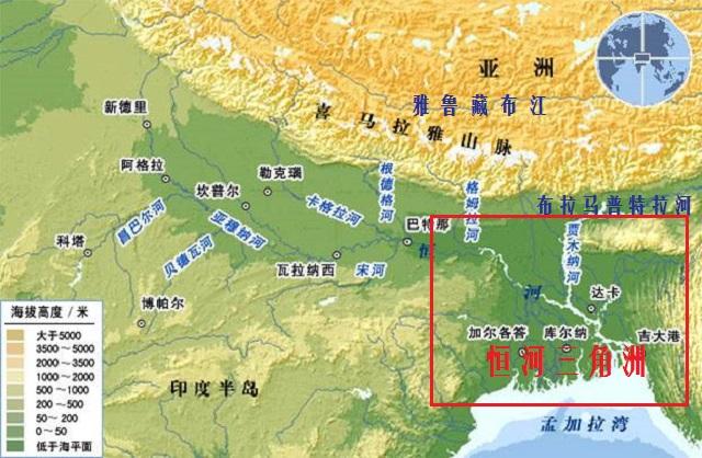 世界最大三角洲 恒河三角洲 面积竟达6 5万平方千米