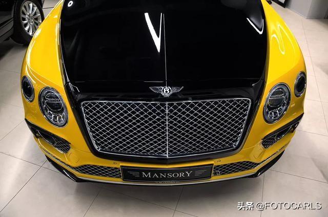 实拍|宾利添越Mansory，黄黑双拼太拉风，尽显暴力美学