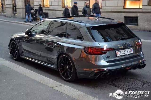 实拍|奥迪RS4-R ABT,熏黑车标太炸眼,这车谁能拒绝?