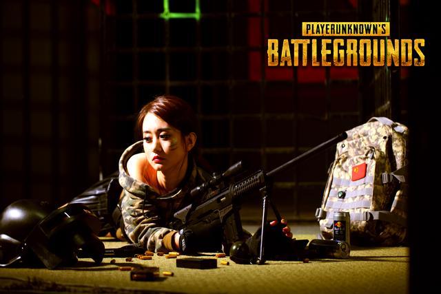 真人吃鸡BOYA电竞俱乐部主题COS,98K女神