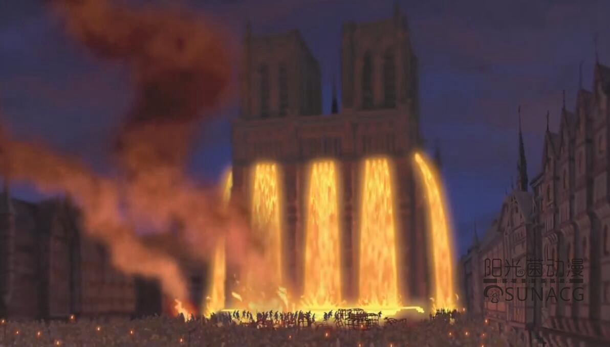 法国巴黎圣母院失火,仿佛重现了《钟楼怪人》