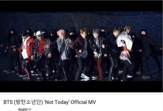 防弹少年团《not today》mv突破3亿播放量