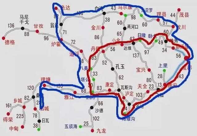 四川出游—自驾旅游的18条精简路线图