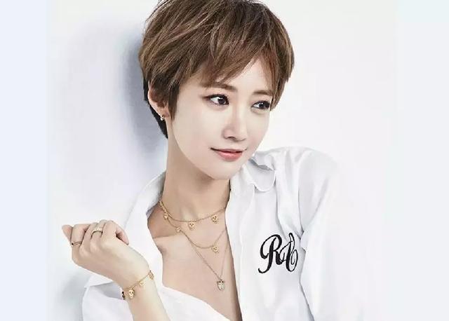 选错短发丑10倍!看看赵丽颖的圆脸配短发三个字的女演员发型图片