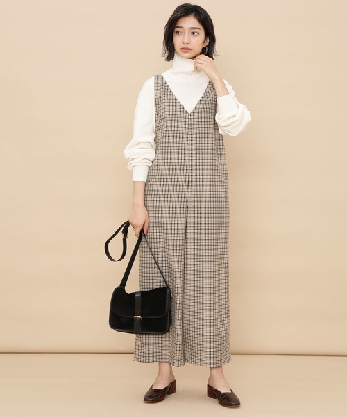 利用连身裤、吊带裤的超简单日系穿搭法