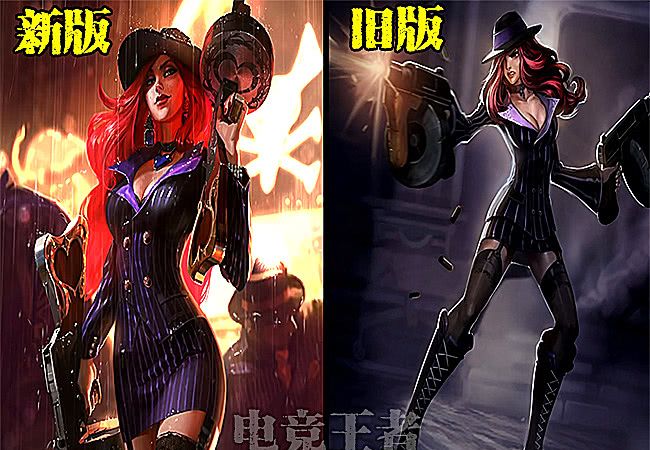 女枪新旧版原画对比,特工狂花堪称完美,图6很美却遭玩家吐槽!