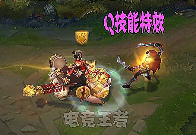 猪妹猪年限定皮肤细节,特效金光四溢,回城特效却让玩家笑喷了!